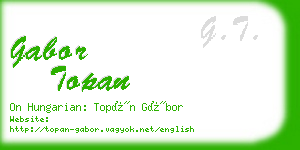 gabor topan business card